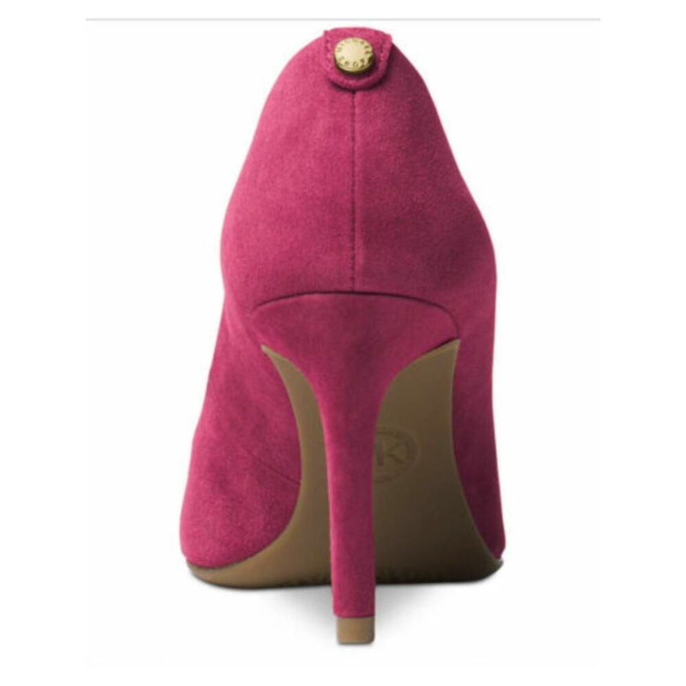 MICHAEL KORS Womens Pink Heel Dorothy Toe Stiletto Slip On Leather Pumps 9 M - Picture 2 of 4